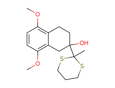 5,8-Dimethoxy-2-(2-methyl-[1,3]dithian-2-yl)-1,2,3,4-tetrahydro-naphthalen-2-ol