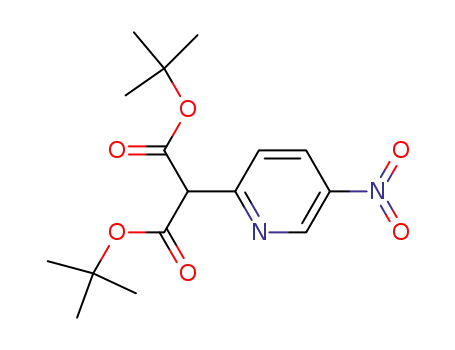 t-butyl (2-t-butoxycarbonyl)-(5-nitro-2-pyridyl)acetate