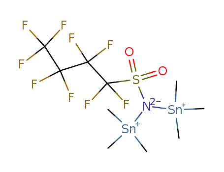 Molecular Structure of 41006-34-2 (1,1,2,2,3,3,4,4,4-Nonafluoro-N,N-bis(trimethylstannyl)-1-butanesulfonamide)
