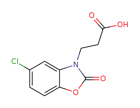 Molecular Structure of 41405-50-9 (3(2H)-benzoxazolepropanoic acid, 5-chloro-2-oxo-)