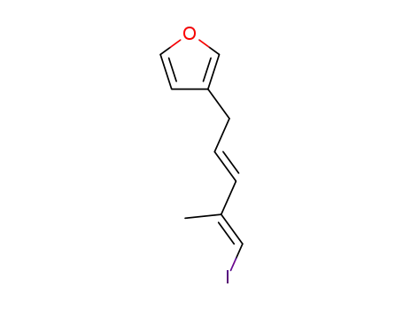 3-((2E,4E)-5-Iodo-4-methyl-penta-2,4-dienyl)-furan