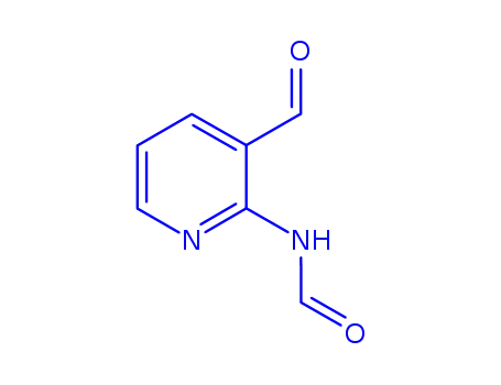 Molecular Structure of 412341-30-1 (Formamide, N-(3-formyl-2-pyridinyl)- (9CI))