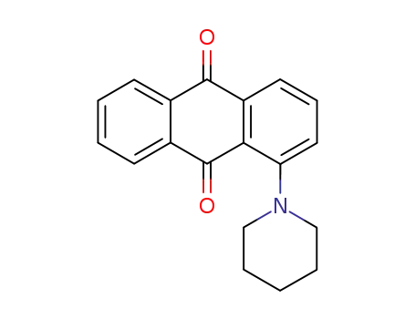 Molecular Structure of 4946-83-2 (1-piperidinoanthraquinone)