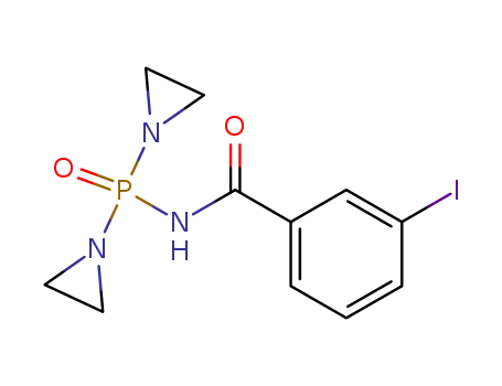 Molecular Structure of 4119-82-8 (N-[Bis(1-aziridinyl)phosphinyl]-m-iodobenzamide)