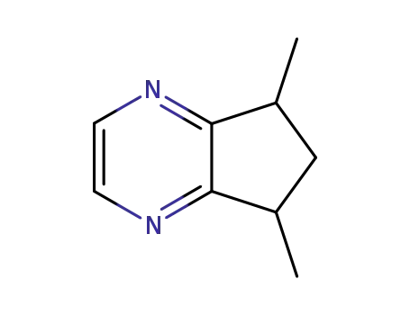 Molecular Structure of 41330-21-6 (5H-Cyclopentapyrazine, 6,7-dihydro-5,7-dimethyl-)