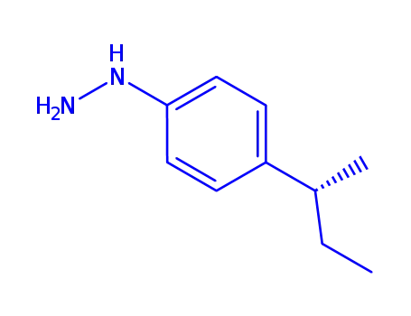 Molecular Structure of 412925-60-1 (Hydrazine, [4-(1-methylpropyl)phenyl]- (9CI))