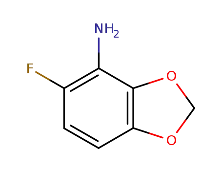 Molecular Structure of 492444-04-9 (5-FLUORO-1,3-BENZODIOXOL-4-AMINE)