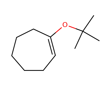 Molecular Structure of 49565-07-3 (1-(1,1-Dimethylethoxy)-1-cycloheptene)