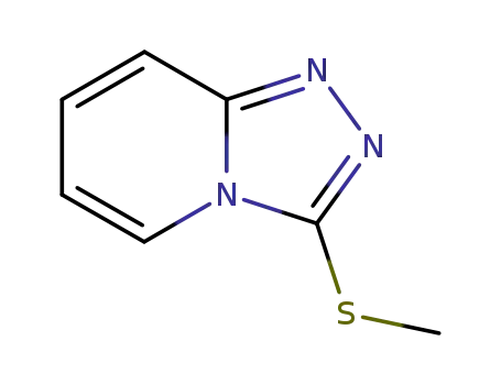 Molecular Structure of 4922-86-5 (3-(METHYLTHIO)-1,2,4-TRIAZOLO[4,3-A]PYRIDINE)