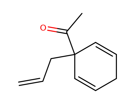 Molecular Structure of 41477-86-5 (Ethanone, 1-[1-(2-propenyl)-2,5-cyclohexadien-1-yl]- (9CI))
