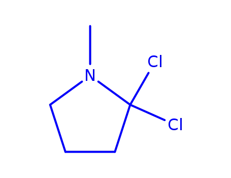 Molecular Structure of 409110-09-4 (Pyrrolidine, 2,2-dichloro-1-methyl- (9CI))