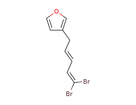 3-((E)-5,5-Dibromo-penta-2,4-dienyl)-furan