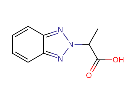 Molecular Structure of 4144-69-8 (2-BENZOTRIAZOL-2-YL-PROPIONIC ACID)