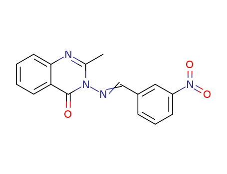 4(3H)-Quinazolinone,2-methyl-3-[[(3-nitrophenyl)methylene]amino]-