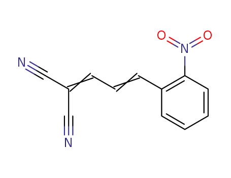 Molecular Structure of 41122-42-3 (2-NITROCINNAMALMALONONITRILE)