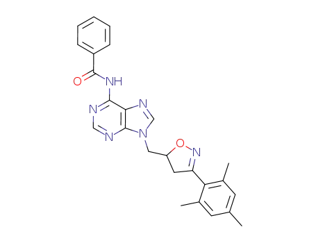 N-{9-[(3-mesityl-4,5-dihydroisoxazol-5-yl)methyl]-9H-purin-6-yl}benzamide
