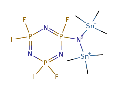 2,4,4,6,6-Pentafluoro-2,2,4,4,6,6-hexahydro-2-[bis(trimethylstannyl)amino]-1,3,5,2,4,6-triazatriphosphorine