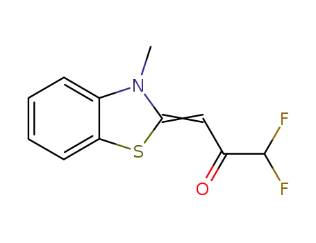 2-Propanone,1,1-difluoro-3-(3-methyl-2(3H)-benzothiazolylidene)-(9CI)