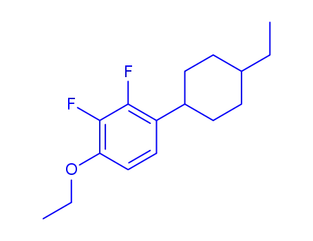 Molecular Structure of 415915-41-2 (TRANS-1-ETHOXY-4-(4-ETHYL-CYCLOHEXYL)-2,3-DIFLUORO-BENZENE)