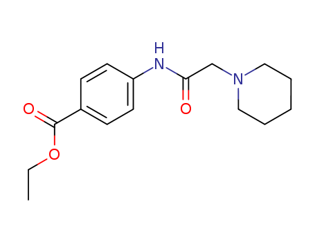 Benzoic acid,4-[[2-(1-piperidinyl)acetyl]amino]-, ethyl ester