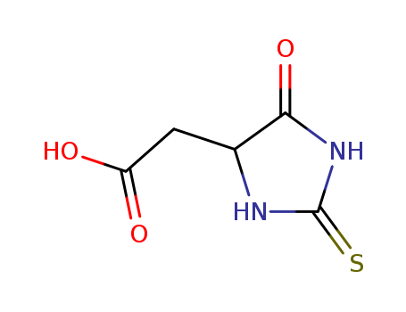 (5-oxo-2-thioxoimidazolidin-4-yl)acetic acid