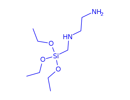 Molecular Structure of 41555-92-4 (N-(Triethoxysilylmethyl)ethylenediamine)