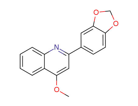 Molecular Structure of 4179-37-7 (2-(1,3-Benzodioxol-5-yl)-4-methoxyquinoline)