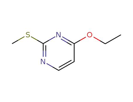 Molecular Structure of 49844-89-5 (Pyrimidine, 4-ethoxy-2-(methylthio)- (9CI))