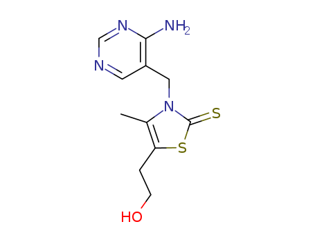 3-(4-amino-pyrimidin-5-ylmethyl)-5-(2-hydroxy-ethyl)-4-methyl-3H-thiazole-2-thione
