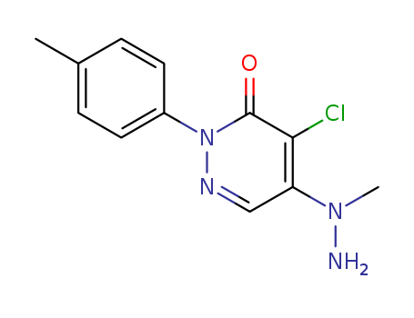 3(2H)-Pyridazinone,4-chloro-5-(1-methylhydrazinyl)-2-(4-methylphenyl)-