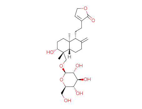 Molecular Structure of 82209-72-1 (14-deoxyandrographoside)