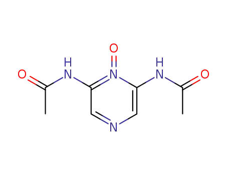 Molecular Structure of 41536-73-6 (2,6-Bis(acetylamino)pyrazine 1-oxide)