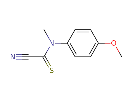 Molecular Structure of 4968-42-7 (p-Formanisidide,  1-cyano-N-methylthio-  (7CI,8CI))