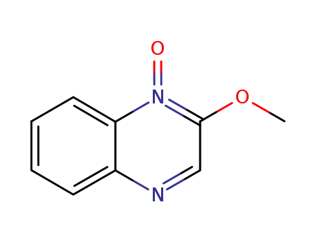 Molecular Structure of 49765-53-9 (Quinoxaline,  2-methoxy-,  1-oxide)