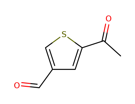 Molecular Structure of 41907-99-7 (5-ACETYL-THIOPHENE-3-CARBALDEHYDE)
