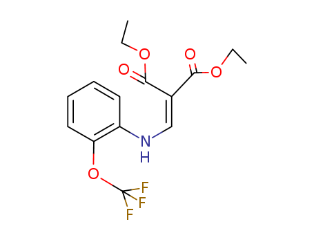 Propanedioic acid,2-[[[2-(trifluoromethoxy)phenyl]amino]methylene]-, 1,3-diethyl ester                                                                                                                  