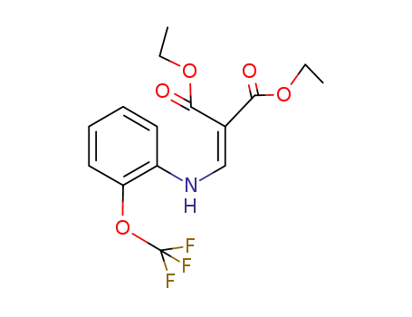 Molecular Structure of 49713-41-9 (DIETHYL 2-(TRIFLUOROMETHOXY)PHENYLAMINO-N-METHYLENEMALONATE)