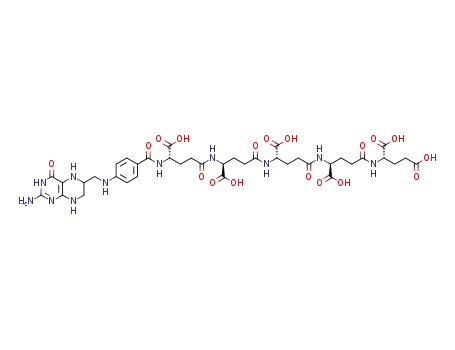 Molecular Structure of 41520-73-4 (tetrahydropteroylpentaglutamate)