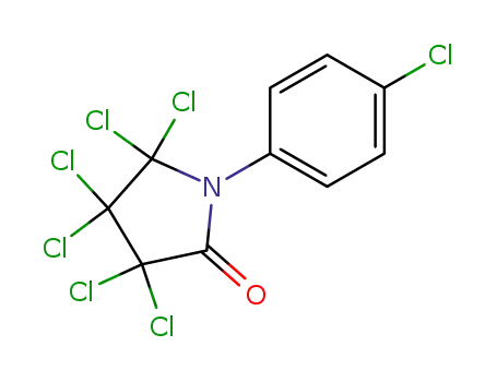 Molecular Structure of 41910-50-3 (3,3,4,4,5,5-Hexachloro-1-(4-chlorophenyl)pyrrolidin-2-one)