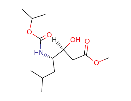 methyl (3S,4S)-3-hydroxy-6-methyl-4-(isopropoxycarbonyl)aminoheptanoate