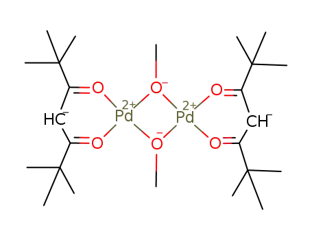[Pd<sub>2</sub>(OCH<sub>3</sub>)2((CH<sub>3</sub>)3CCOCHCOC(CH<sub>3</sub>)3)2]