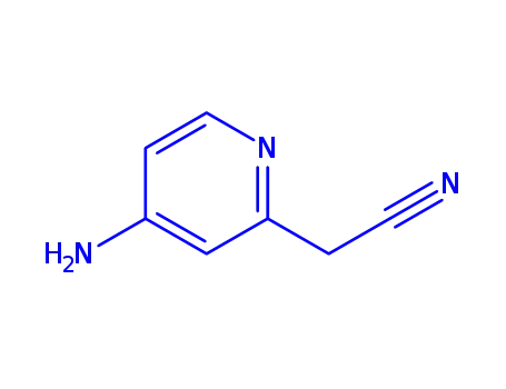 Molecular Structure of 415912-70-8 (2-Pyridineacetonitrile,4-amino-(9CI))