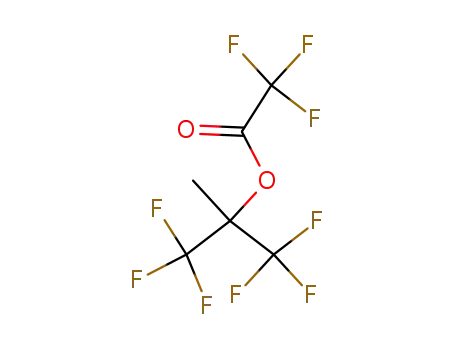 Molecular Structure of 42031-16-3 (2,2,2-Trifluoro-1-methyl-1-(trifluoromethyl)ethyl=trifluoroacetate)