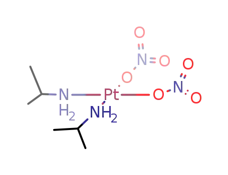 Molecular Structure of 71361-00-7 (bis-isopropylamine dinitrato platinum II)