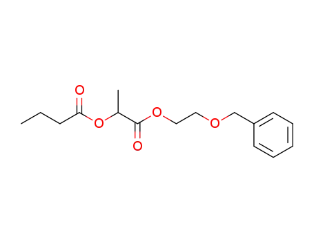 Molecular Structure of 42024-41-9 (1-(2-phenylmethoxyethoxycarbonyl)ethyl butanoate)