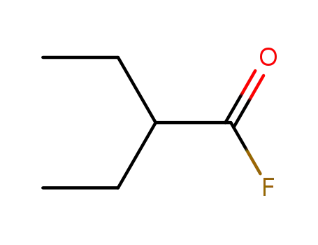 Molecular Structure of 654-43-3 (2-ethyl-butyryl fluoride)