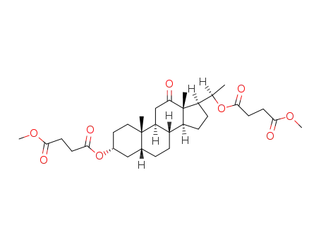 12-Oxo-3α,20β(F)-bis(3-methoxycarbonyl-propionyl-oxy)-pregnan
