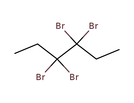 Molecular Structure of 49677-03-4 (3,3,4,4-Tetrabromohexane)