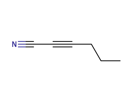 Molecular Structure of 41727-22-4 (hex-2-ynenitrile)