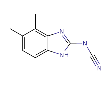 Molecular Structure of 41926-67-4 (Cyanamide, (4,5-dimethyl-1H-benzimidazol-2-yl)- (9CI))